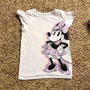 Minnie pink and purple and yellow kids shirt